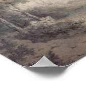 Poster Paysage avec rivière et eau (Coin)