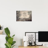 Poster Paysage avec rivière et eau (Bureau à domicile)