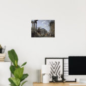 Poster Paysage avec ruines romaines (Bureau à domicile)
