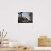 Poster Paysage avec ruines romaines (Cuisine)