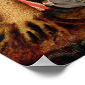 Poster Paysage avec Saint Jean le Baptiste Prêcher (Coin)