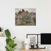 Poster Paysage avec toits de cottage, 1899 (Bureau à domicile)