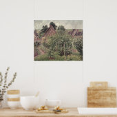 Poster Paysage avec toits de cottage, 1899 (Cuisine)