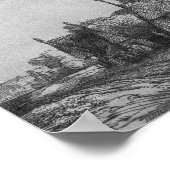 Poster Paysage avec trois chalets, 1650 (Coin)