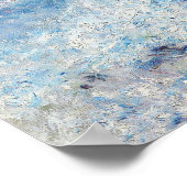 Poster Paysage bleu de Renoir Impressionniste Peinture (Coin)