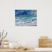 Poster Paysage bleu de Renoir Impressionniste Peinture (Cuisine)