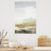 Poster Paysage Brown Abstrait Misty Vertical Wall Art (Cuisine)