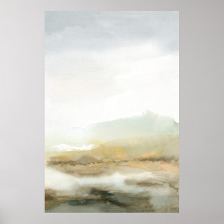 Poster Paysage Brown Abstrait Misty Vertical Wall Art