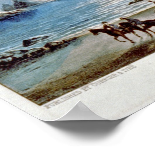 Poster Paysage californien : Seal rocks-Point Lobos (Coin)