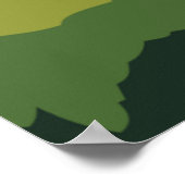 Poster Paysage Campagnard Vert (Coin)