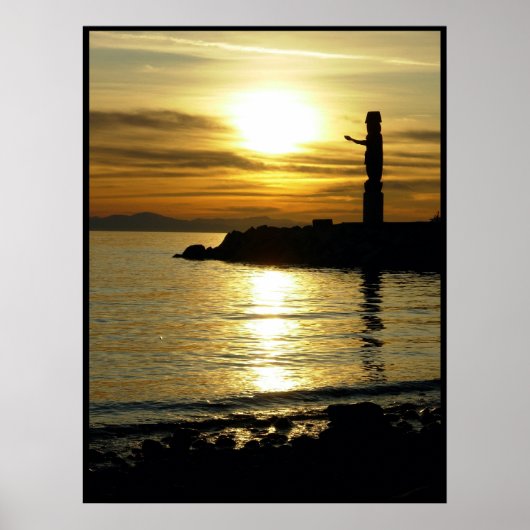 Poster Paysage canadien Côte Ouest Imprimer (Devant)