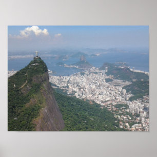 Poster Paysage carioca de Rio de Janeiro au Brésil exquis