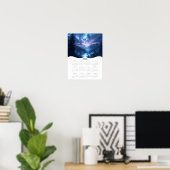 Poster Paysage céleste 2026 Calendrier des murs de l'anné (Bureau à domicile)