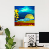 Poster Paysage Céleste Liquide (Bureau à domicile)