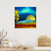 Poster Paysage Céleste Liquide (Cuisine)
