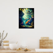 Poster Paysage chinois antique majestueux avec rivière et (Cuisine)