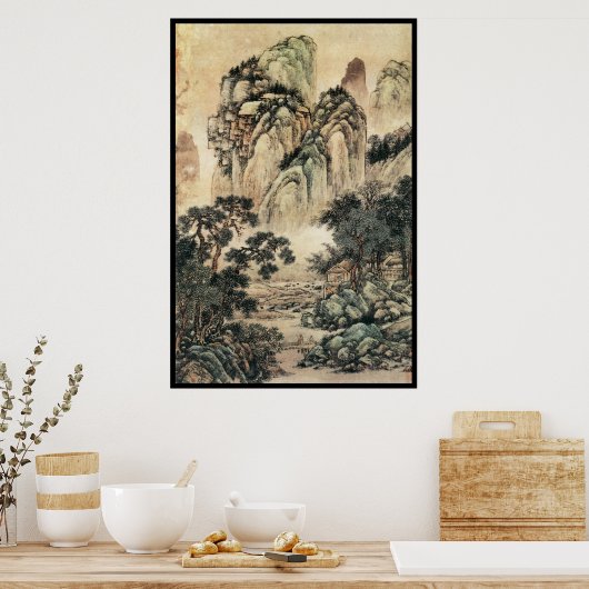 Poster Paysage chinois (VI) (Cuisine)