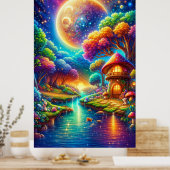 Poster Paysage coloré de la rivière Enchanted (Cuisine)