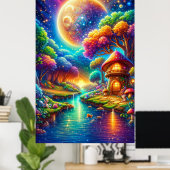 Poster Paysage coloré de la rivière Enchanted (Bureau à domicile)