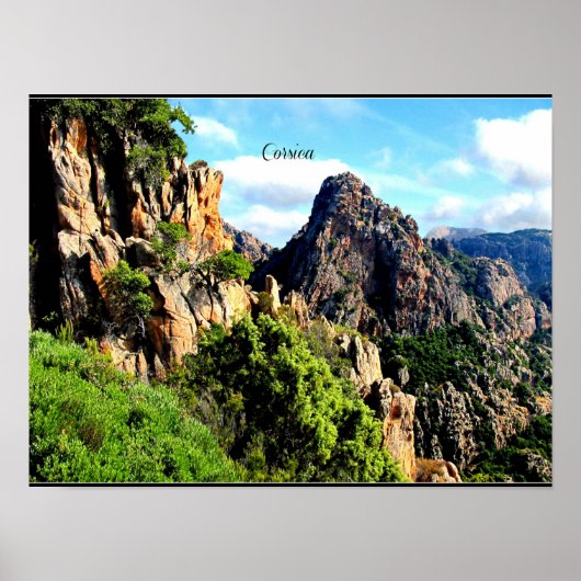 Poster Paysage corse (Devant)