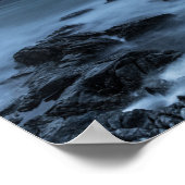 Poster Paysage côtier foncé (Coin)