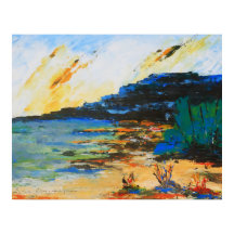 Paysage côtier vibrant