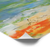 Poster Paysage côtier vibrant (Coin)