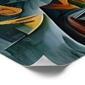 Poster paysage cubisme 2 (Coin)