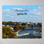 Poster paysage d'Appleton, Wisconsin (Devant)
