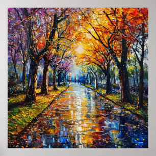 Poster Paysage d'automne