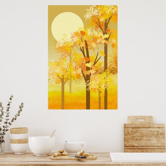 Poster Paysage d'automne (Cuisine)