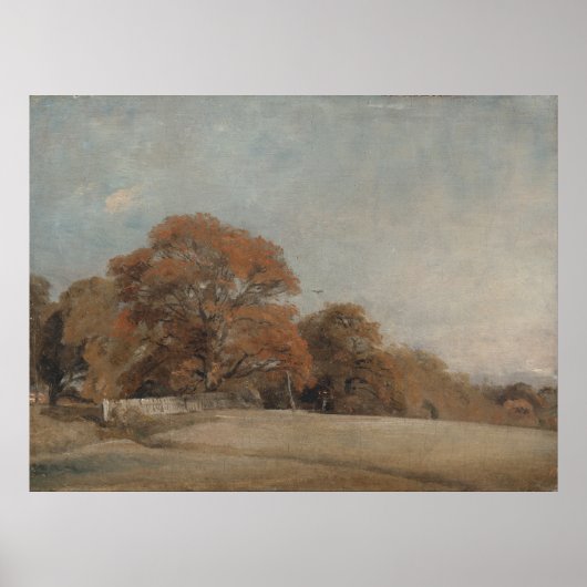 Poster Paysage d'automne, Bergholt Est - Constable (Devant)