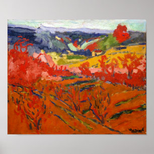 Poster Paysage d'automne Maurice de Vlaminck