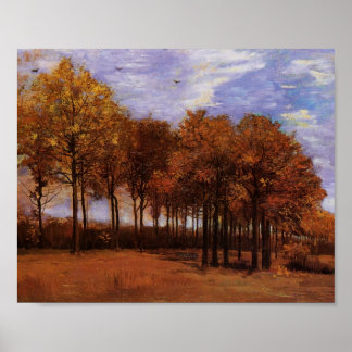 Poster Paysage d'automne, Van Gogh Art