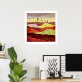 Poster Paysage de cactus du désert (Bureau à domicile)