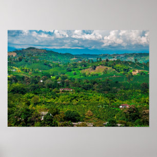 Poster Paysage de café