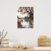 Poster Paysage de campagne aquarelle (Cuisine)