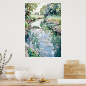 Poster Paysage de campagne peinture aquarelle (Cuisine)