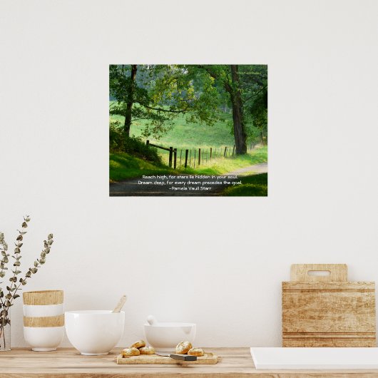 Poster Paysage de chemin calme+Devis (Cuisine)