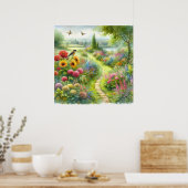 Poster Paysage de chemin de jardin 3 (Cuisine)