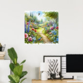 Poster Paysage de chemin de jardin 4 (Bureau à domicile)
