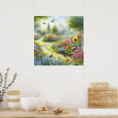 Poster Paysage de chemin de jardin 5 (Cuisine)