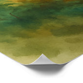 Poster Paysage de chemin forestier - Style de peinture à (Coin)