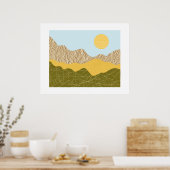 Poster Paysage de collage abstrait (Cuisine)