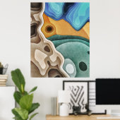 Poster Paysage de couches (Bureau à domicile)