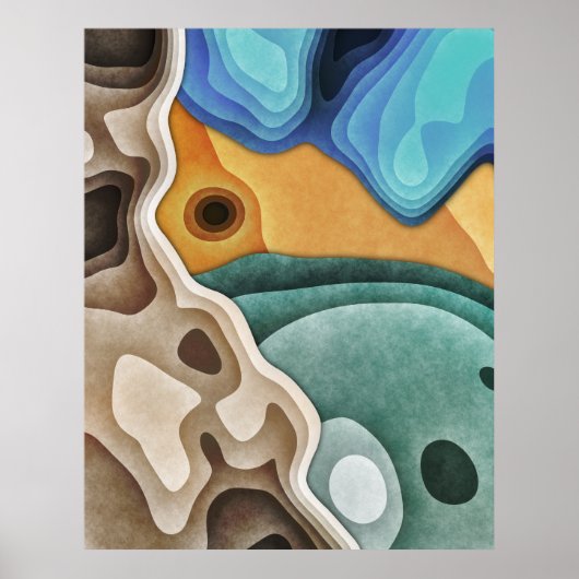 Poster Paysage de couches (Devant)