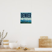Poster Paysage de Denver et Montagnes Rocheuses (Cuisine)