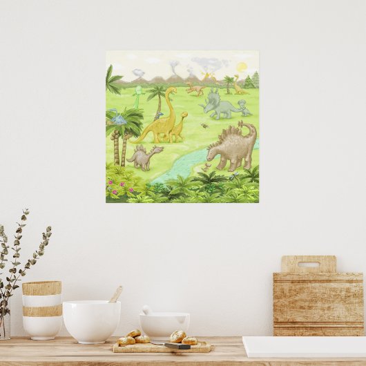 Poster Paysage de Dinosaur (Cuisine)