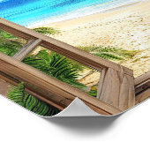 Poster Paysage de fenêtre factice (Coin)