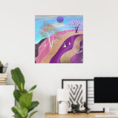 Poster Paysage de floraison printanière (Bureau à domicile)